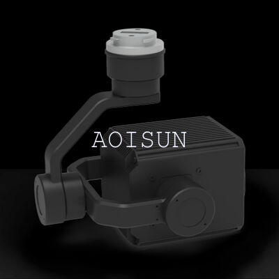 PST60 Drone-Mounted 3-Axis Gimbal Searchlight with 60W High-Power LED, 6000Lm Brightness, and 14° Beam Angle for Long-Distance Night Lighting