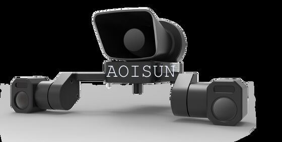 MLV3D Drone Payload with 300m Sound Range 150m Night Searchlight and Dual-Color Warning Lights for Airport Operations